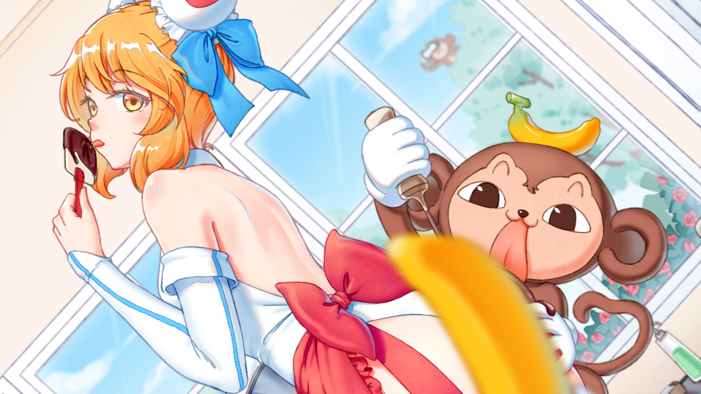 【A酱】AC娘给你做巧克力 上色过程剪辑视频